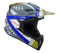 Suomy X-Wing Jetfighter E06 Motocross Helmet, black-blue, size XL for Men