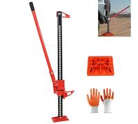 Off Road Jack, 6600 LBS High Lift Jack with Enlarged Base, 48" Stand Plate, Lift Range 5.12"-42.5", for Tractor, Truck, SUV Bumper Lift