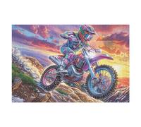 Off-Road Motorcycle 1000 Piece Jigsaw Puzzle for Adults Winter Evening Activity Cozy Relaxation Detailed Artwork Ideal Housewarming Gift 1000 PCS