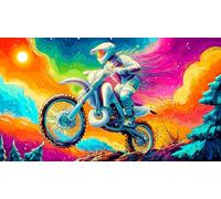 off-road-motorcycle 1000 Pieces Jigsaw Puzzles for Adults Educational Games Jigsaw Puzzle Home Decors for Adults Gifts 38x52cm/1000pcs
