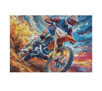 Off-Road Motorcycle 300 Piece Jigsaw Puzzle for Adults Winter Evening Activity Cozy Relaxation Detailed Artwork Ideal Housewarming Gift 300 PCS