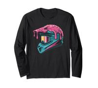 Off Road Motorcycle Helmet Covered in Sweet Melting Icing Long Sleeve T-Shirt