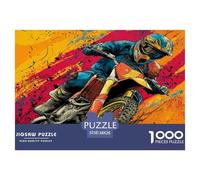 Off-road Motorcycle Jigsaw Puzzles 1000 Pieces Women, Gifts for Men Classic Educational Games Extreme Sports Home Decoration 38x26cm/1000pcs