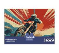 Off-road Motorcycle Jigsaw Puzzles 1000 Pieces Women, Gifts for Men Learning Educational Games Extreme Sports Beautiful Decoration 38x26cm/1000pcs