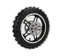 Off Road Motorcycle Motocross Tires Dirt Bike Rear Wheel Rubber Metal 2.5-10 with Disc Sprocket Bearing Rim Tire Assembly for Mini Pit Bike
