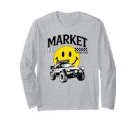 Off Road Rally Car Smile Face Market Pit Racing Art Long Sleeve T-Shirt