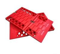 Off Road Recovery Tool Designed to Help Vehicles Gain Traction on Slippery Surfaces Compatible with Various Car Types Using Strong ABS Construction (1 pair of red)