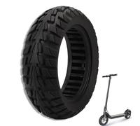 Off Road Solid Tire, Electric Scooter with 10x2.7 6.5 Outer Tire 10in Thickened Rubber Solid Wheel Replacement Explosion Proof Rubber Tyre Non-Slip Off-Road Tyre Puncture Proof for Scooter