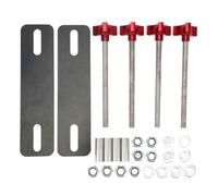 Off Road Traction Board Mounting Pins Adjustable Brackets Set for Recovery Tracks with 4.72-6.69in 12~17cm Hole Mounting Pins(Red)