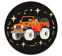 Off-road Vehicle Jigsaw Puzzles Puzzle for Adults Kids. 1000 Pieces Dynamic Car Impossible Challenge Toy Educational Games Home Decoration for Educational Games Gifts 1000pcs (67.5x67.5cm)