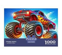 Off-road Vehicle Puzzle 1000 Piece Challenging Family Activity Games Monster Truck Puzzles Fun, Challenging & Brainteasing 100% Recycled Cardboard for Adults And Kids Age 14 Years Up 70x50cm/1000pcs
