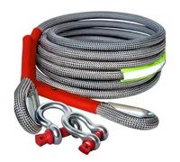 Off Road Vehicle Tow Rope With Hook Heavy Duty Car Tow Strap Wear-Resistant Vehicle Accessories With High Visibility(3T 5m)