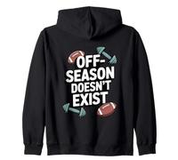 Off-Season Doesn't Exist - Dedicated Athlete Gym Zip Hoodie