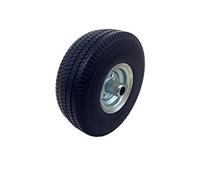 Off Set Galvanised PU Sit On Lawn Mower Wheel Puncture Proof 4.10/3.50-4