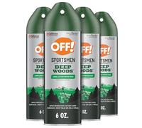 Off! Sportsmen Deep Woods Insect and Mosquito Repellent II, Long Lasting Protection, Bug Spray 6 oz. (Pack of 4)