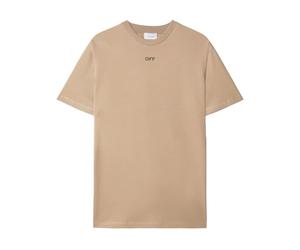 Off Stitch T-Shirt- male- Off White- T-Shirts- Beige- XL- Tops XL