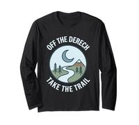 Off The Derech Take The Trail Funny Jewish Hebrew Camping Long Sleeve T-Shirt