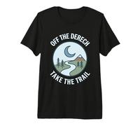 Off The Derech Take The Trail Funny Jewish Hebrew Camping Premium T-Shirt