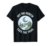 Off The Derech Take The Trail Funny Jewish Hebrew Camping T-Shirt