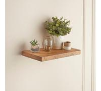Off The Grain Floating Shelf - Medium Oak Finish - 40Cm (L) X 22.5Cm (D)