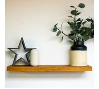 Off The Grain Floating Shelf - Walnut Wall Shelf 90Cm