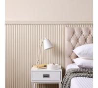 Off the Grain Fluted Wall Panels - Decorative Panelling - Pack of 8 in Natural Off the Grain Natural