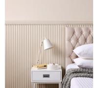 Off the Grain Pack Of 6 Modern Fluted Wall Panel - Diy Modern Painted Wall Panels - 2400 X 400 X 15mm