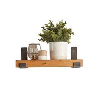 Off the Grain Rustic Wooden Shelf With L Brackets - 60Cm