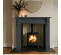 Off The Grain Wooden Fire Surround - Solid Pine Mantel, Natural Paintable - H100Cm X L140Cm