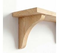 Off the Grain Wooden Shelf Brackets - 20Cm X 20Cm Pine Shelf Support