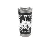 Off The Grid Unplug Hiking Camp Outdoor No WiFi No Problem Stainless Steel Insulated Tumbler