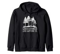 Off The Grid Unplug Hiking Camping Outdoor Adventurer Zip Hoodie