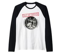 Off The Grid Unplug Hiking Camping Outdoor Out of Office Raglan Baseball Tee