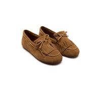 Off The Hook Kennet Suede Fringe Moccasin Loafers In Tan Tan