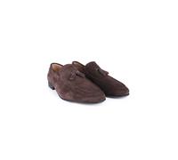 Off the Hook Men's Emerson Suede Leather Tassel Loafers in Brown | Size: 12 Off the Hook Brown 12