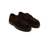 Off the Hook Men's 'ROCKY' Boys Leather Lace up Casual Boat Shoes in Brown | Size: 12 Off the Hook Brown 12
