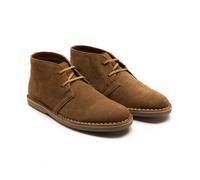 Off the Hook Men's SAHARA' Boys Leather Desert Chukka Boots in Taupe | Size: 1 Off the Hook Taupe 1