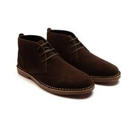Off the Hook Men's 'Sahara' Suede Leather Casual Lace-Up Chukka Boots in Brown | Size: 10 Off the Hook Brown 10