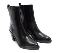 OFF THE HOOK 'Seven' Classic, Womens Leather Ankle Boots, Pointed Toe, Easy To Wear, Zip-Up, Comfortable, Fashionable, Formal Boots; Perfect For Any Occasion And Outfit (Black)
