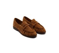 Off The Hook Sienna Suede Leather Loafers In Tan Tan 4