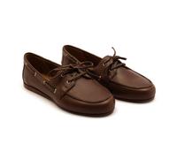 Off The Hook 'westwood' Flat Casual Lace Up Leather Shoes In Brown Brown