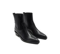 Off the Hook Women's 'Bromley' Western Ankle Leather Boots in Black | Size: 4 Off the Hook Black 4