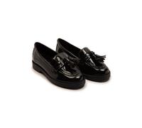 Off the Hook Women's Ellen Patent Leather Slip-On Tassel Loafers Shoes in Black | Size: 3 Off the Hook Black 3