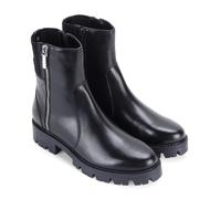 Off the Hook Women's 'Harrogate' Heel Leather Chelsea Zip Boots in Black | Size: 6 Off the Hook Black 6