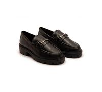 Off the Hook Women's 'LARA' Leather Slip-on Loafer Moccasins School Shoes in Black | Size: 13 Off the Hook Black 13