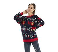 OFF THE RACK Women's Unisex Christmas Sweater, Women - All the Festive Trimmings, M UK