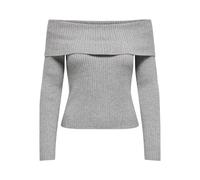 ONLY Onlkatia Ls Off Shoulder KNT Noos, Ultimate Grey, M