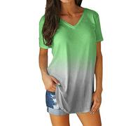 Off The Shoulder Tops for Women, Ladies Tunic Tops Casual Henley Women's Ruffle Blouse Floral Printed T-Shirt