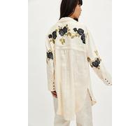 Off The Vine Button Down Top at Free People in Black And White Combo, Size: Small - female