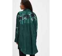 Off The Vine Button Down Top at Free People in Emerald Combo, Size: Medium - female
